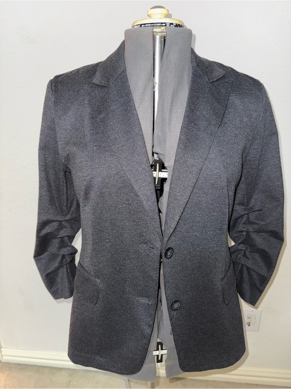Michael Kors Men's Dark Gray Two-Button Blazer